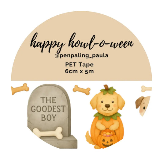 Happy Howl-O-Ween PET Tape PRE CUT