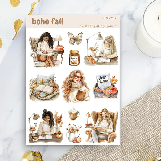 Boho Fall Sticker Sheet