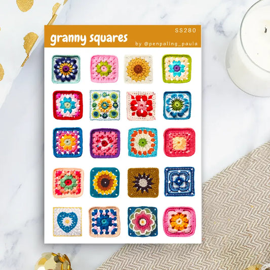 Granny Squares Sticker Sheet