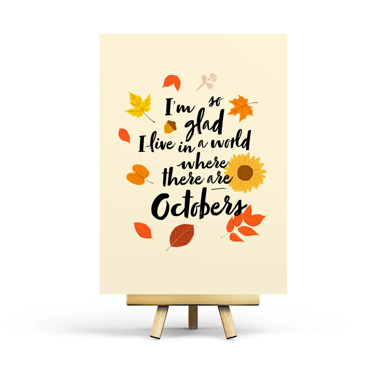 World with Octobers Postcard