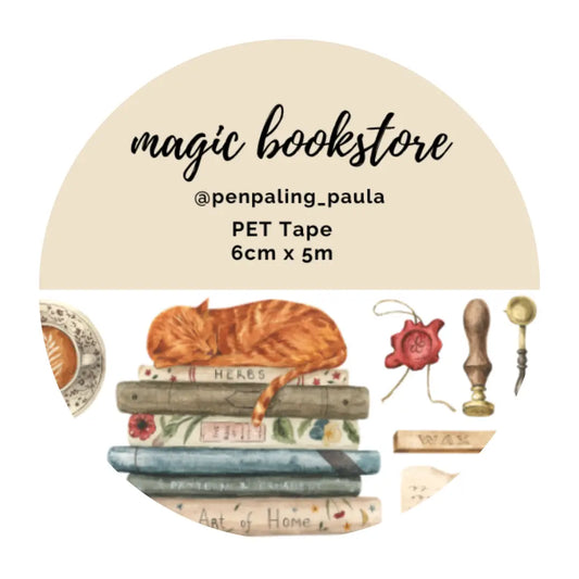 Magic Bookstore PET Tape PRE-CUT