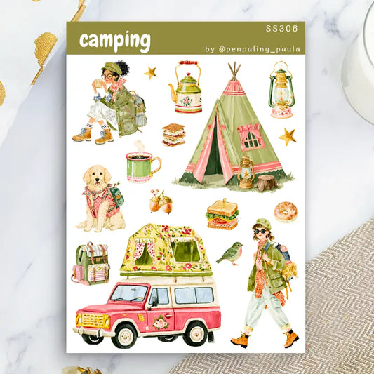 Camping Sticker Sheet
