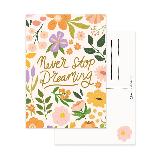 Never Stop Dreaming Postcard