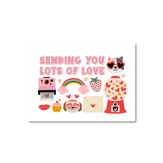 Sending Love Postcard