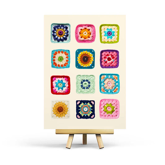 Granny Squares Postcard