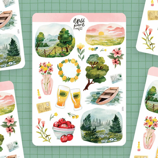 Summer in Nature Sticker Sheet