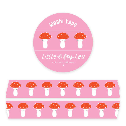 Pink Mushroom Washi Tape