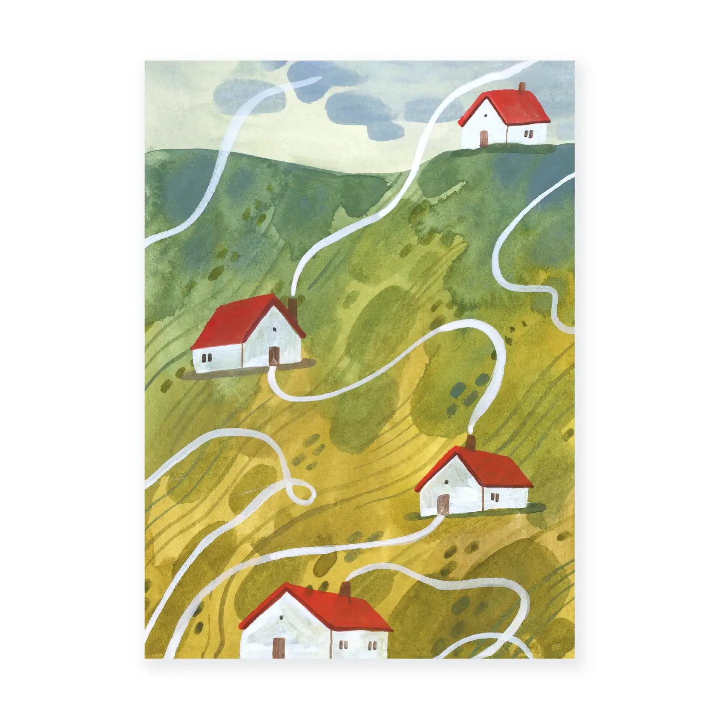 Tiny Houses Postcard