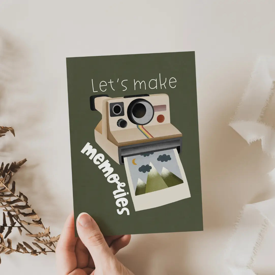 Let's Make Memories Postcard