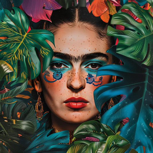 Frida in the Leaves