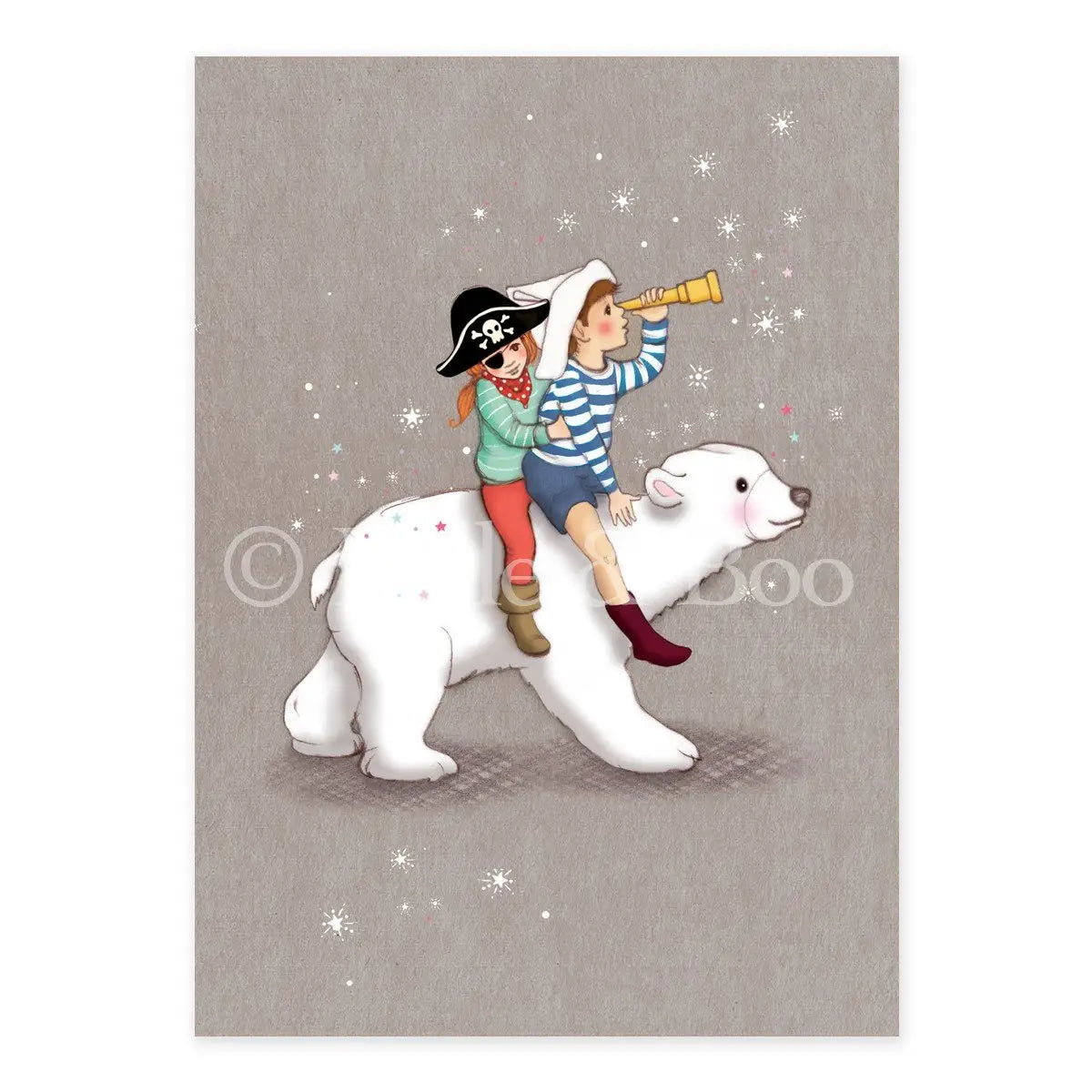 Belle & Boo Postcard "Polar Adventure"