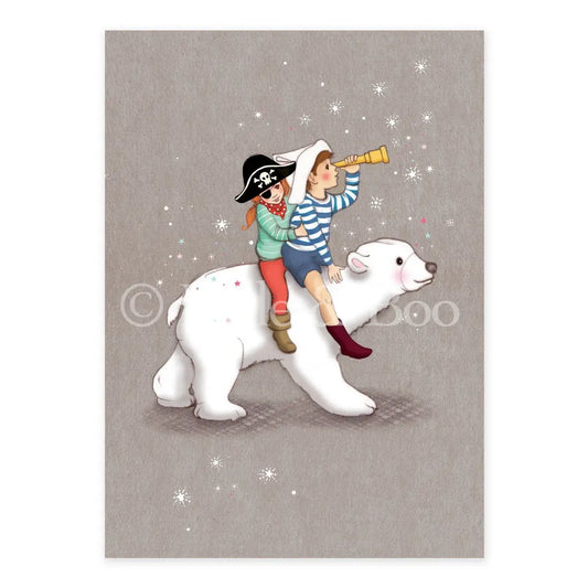 Belle & Boo Postcard "Polar Adventure"
