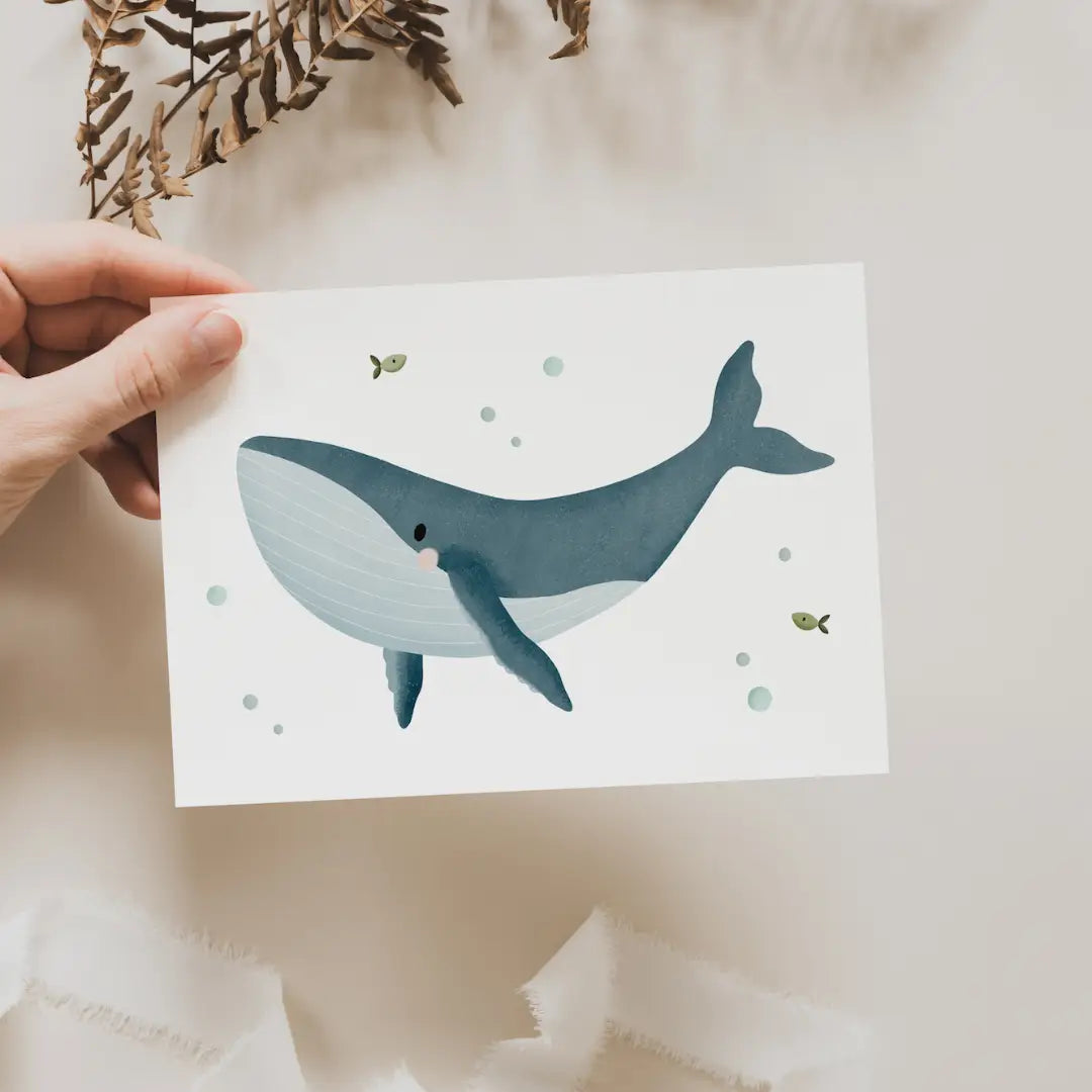 Whale Postcard