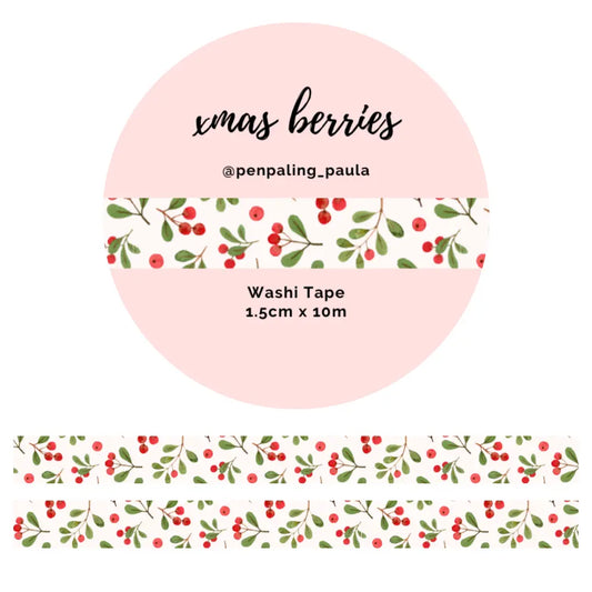 X-Mas Berries Washi Tape