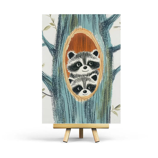 Racoon Tree Postcard