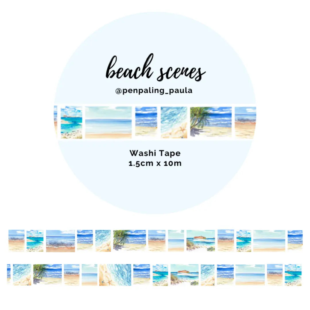 Beach Scenes Washi Tape