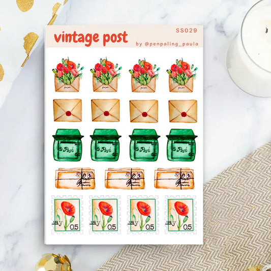 Vintage Post Sticker Sheet