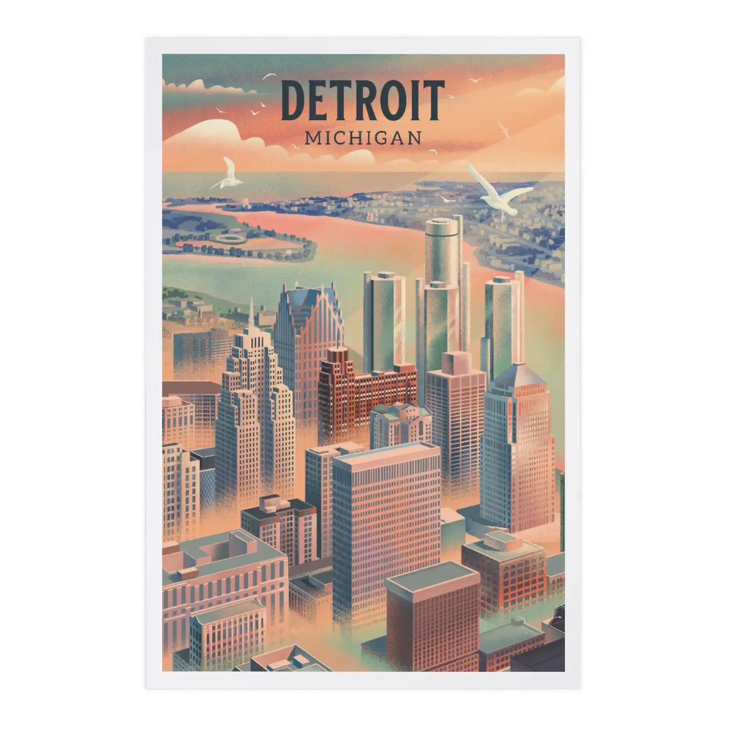 Detroit Michigan Postcard