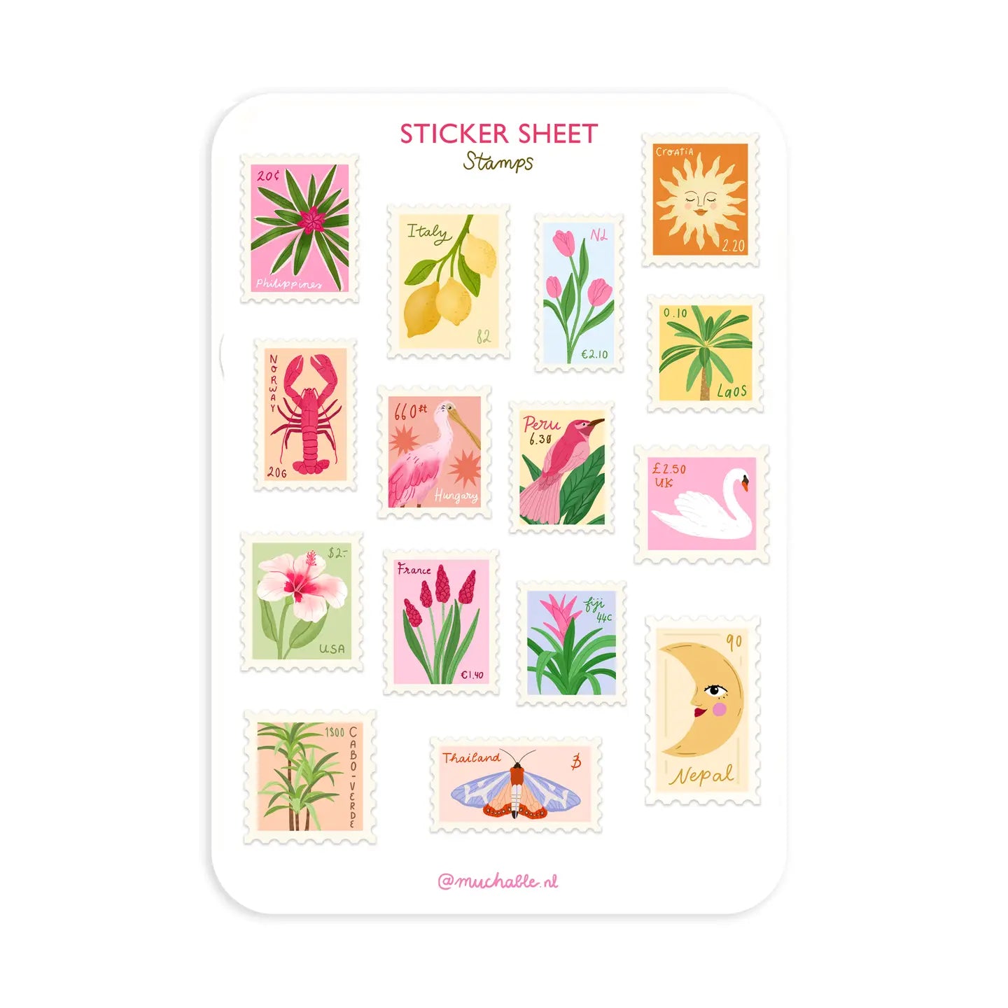 Stamp Sticker Sheet