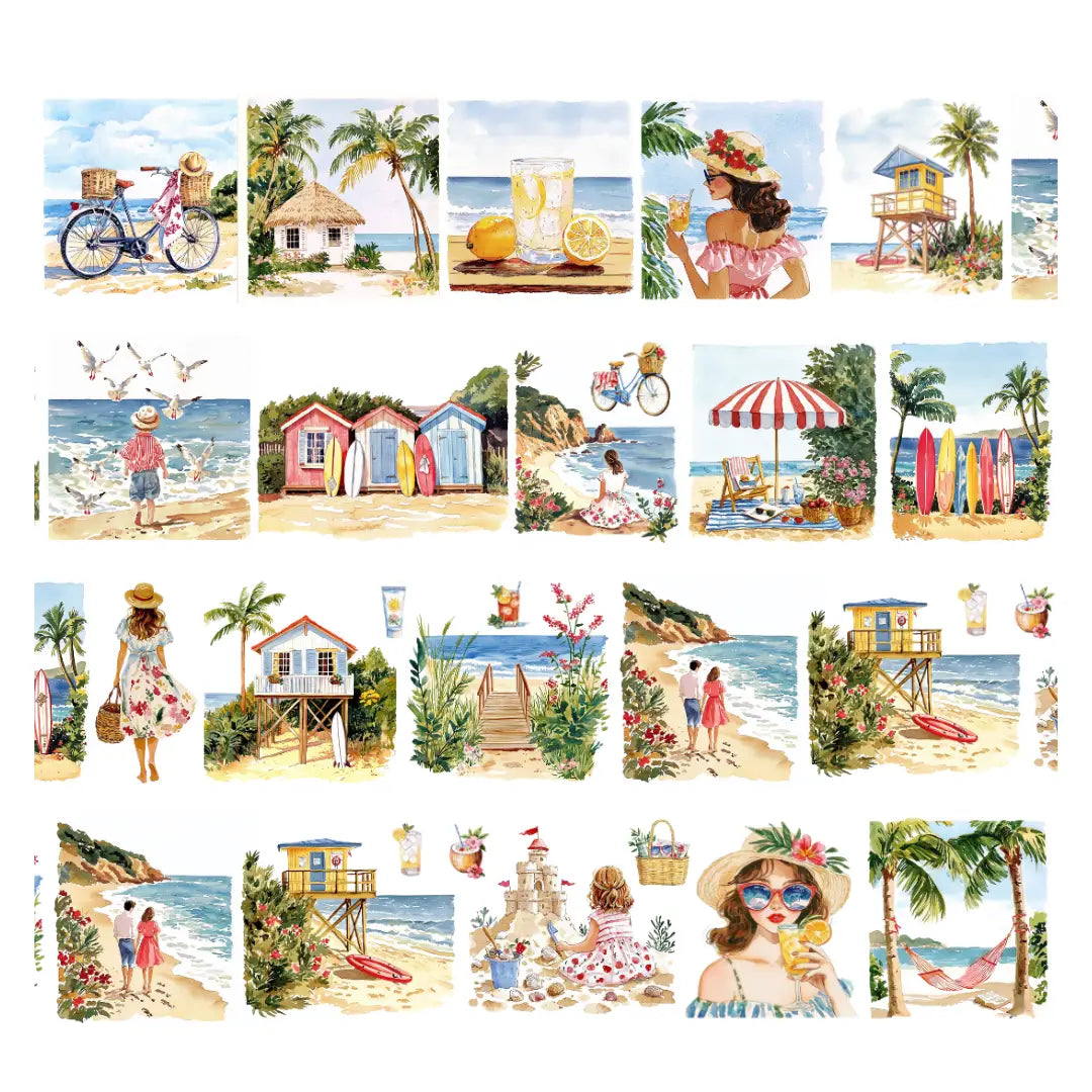 Beach Vacay PET Tape PRE-CUT