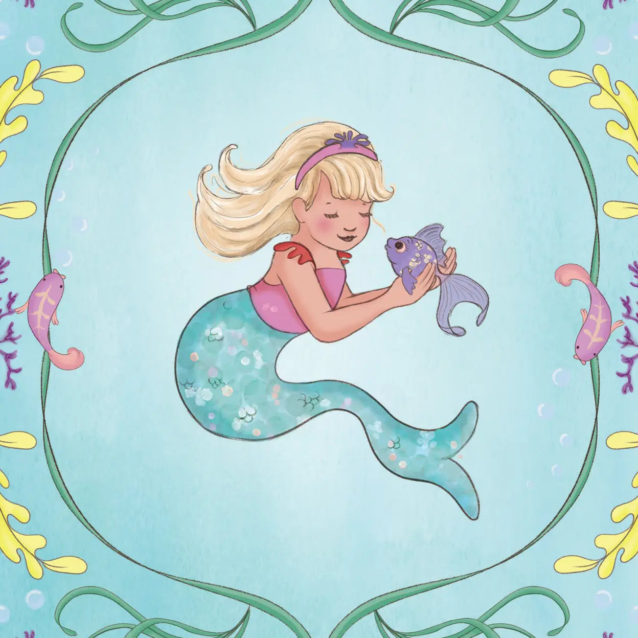 Belle & Boo Postcard "My Fish Friend"