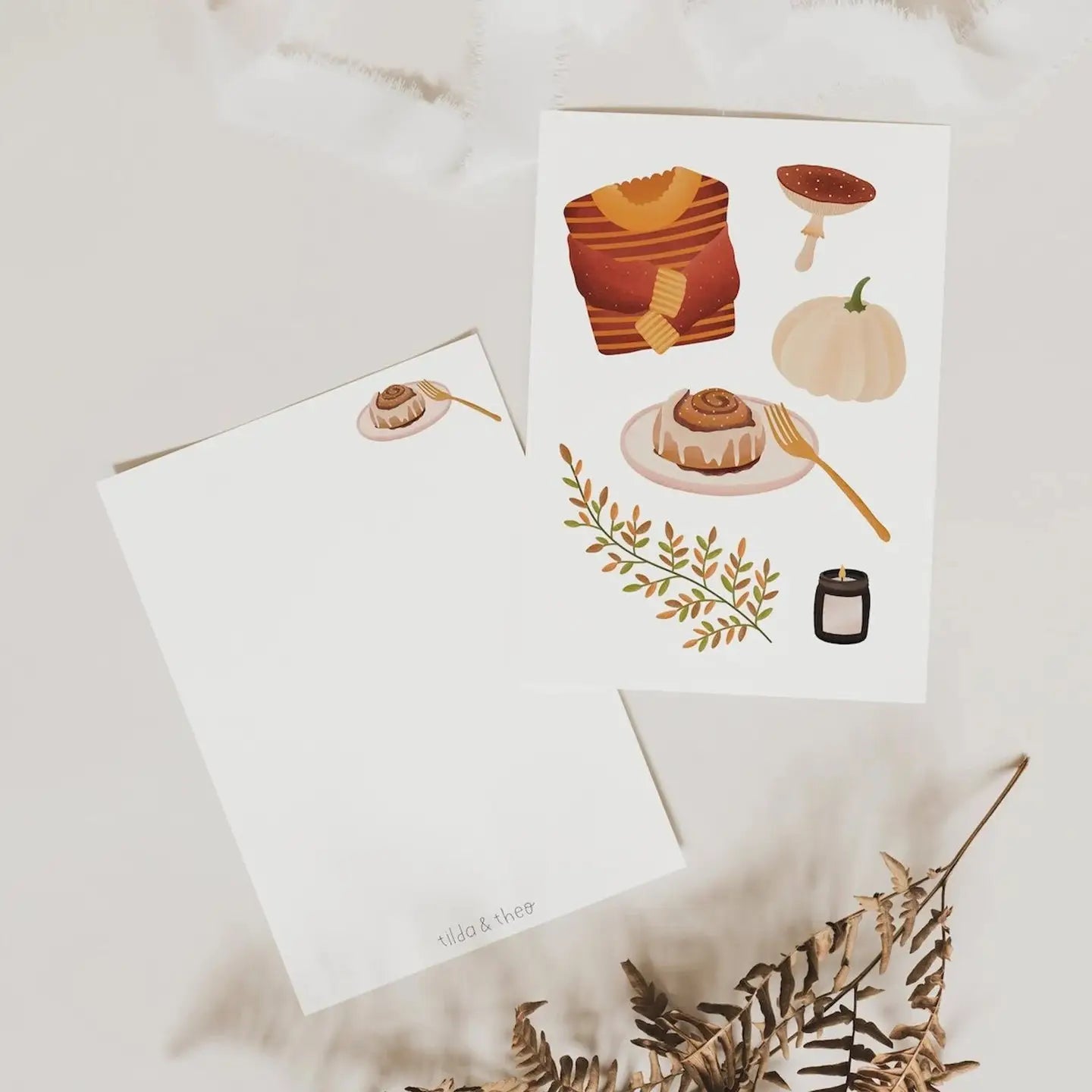 Cozy Autumn Postcard