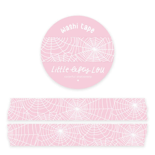 Pink Spiderweb Washi Tape