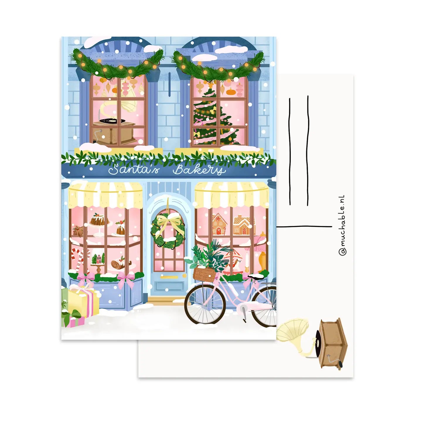 Holiday Bakery Postcard
