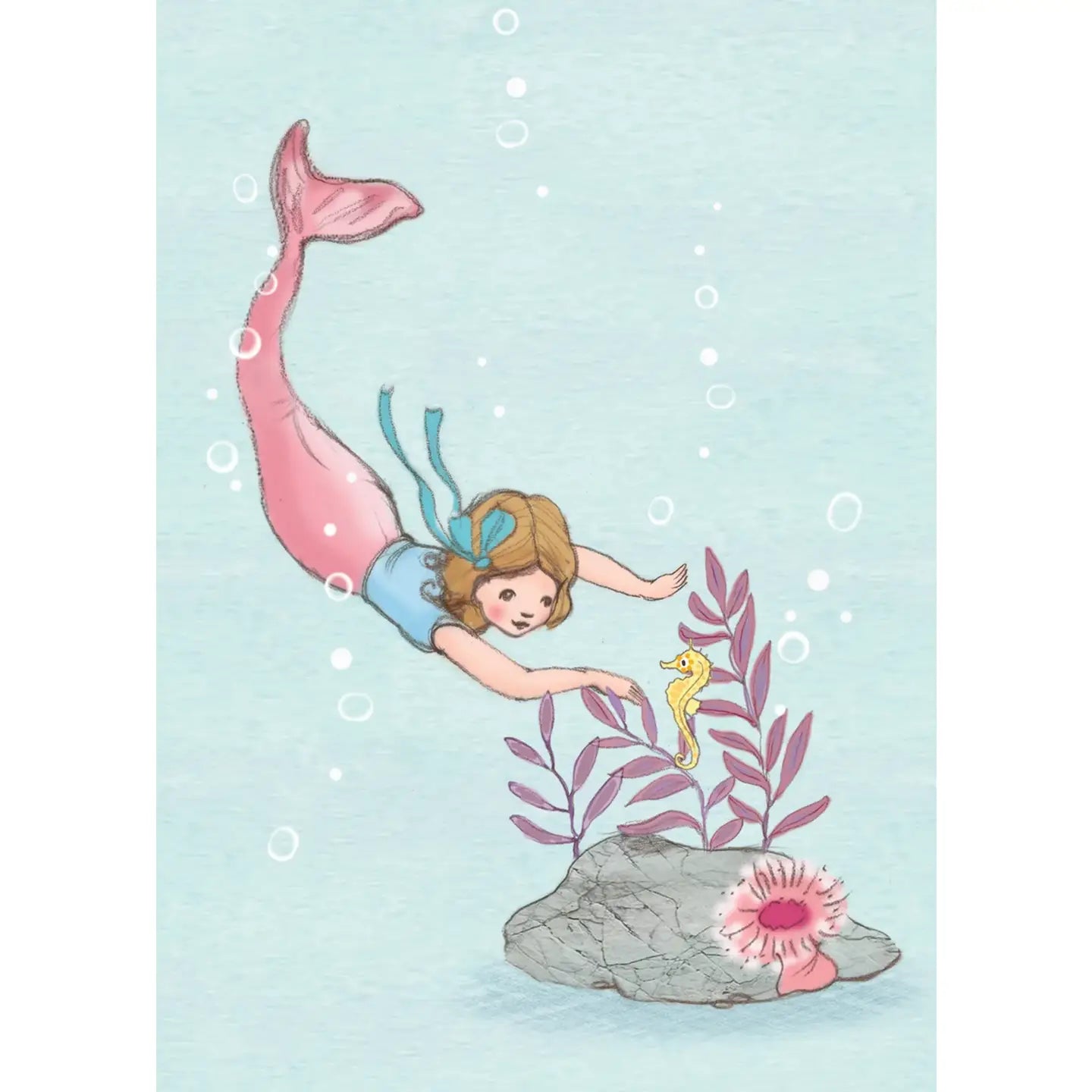 Belle & Boo Postcard "Diving Mermaid"