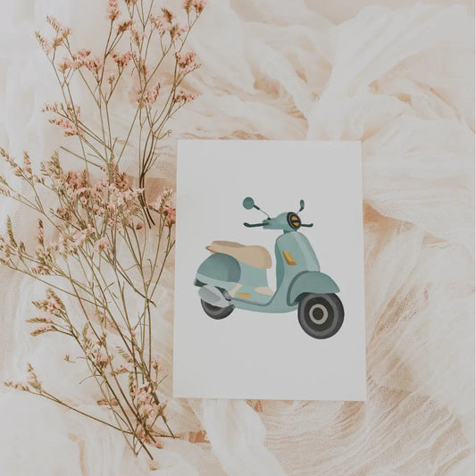 Scooter Postcard