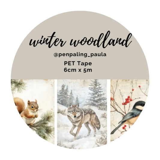 Winter Woodland PET Tape PRE-CUT
