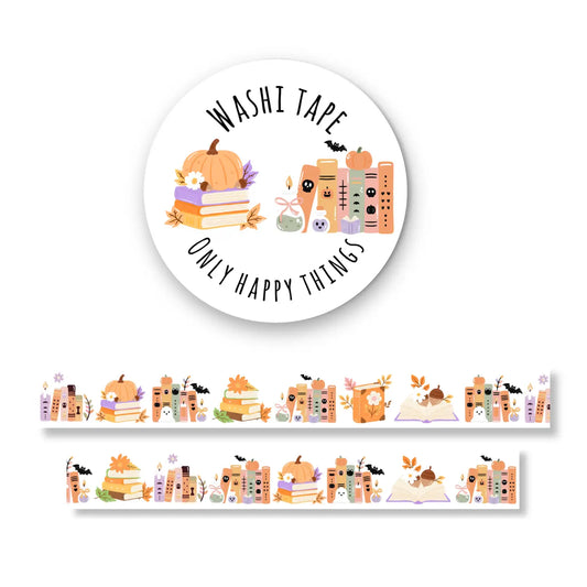 Fall Books Washi Tape