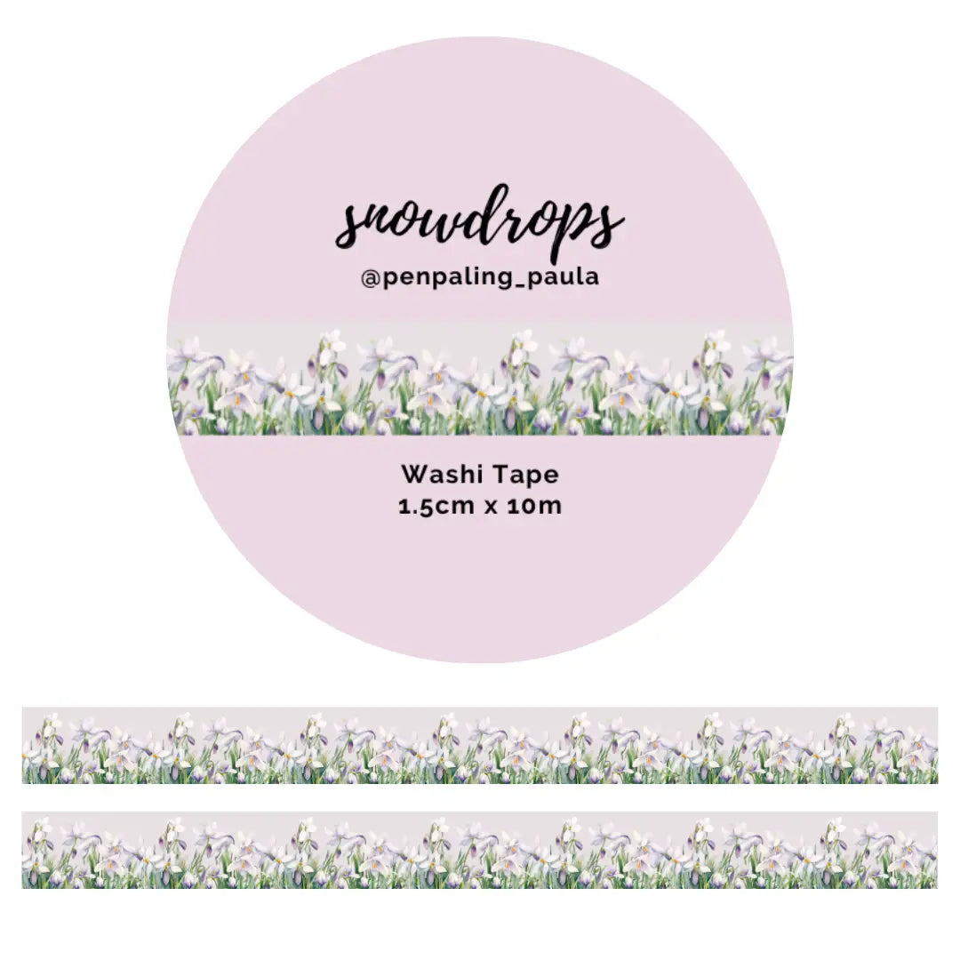 Snowdrops Washi Tape