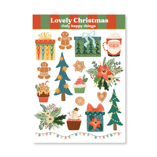 Lovely Christmas Sticker Sheet
