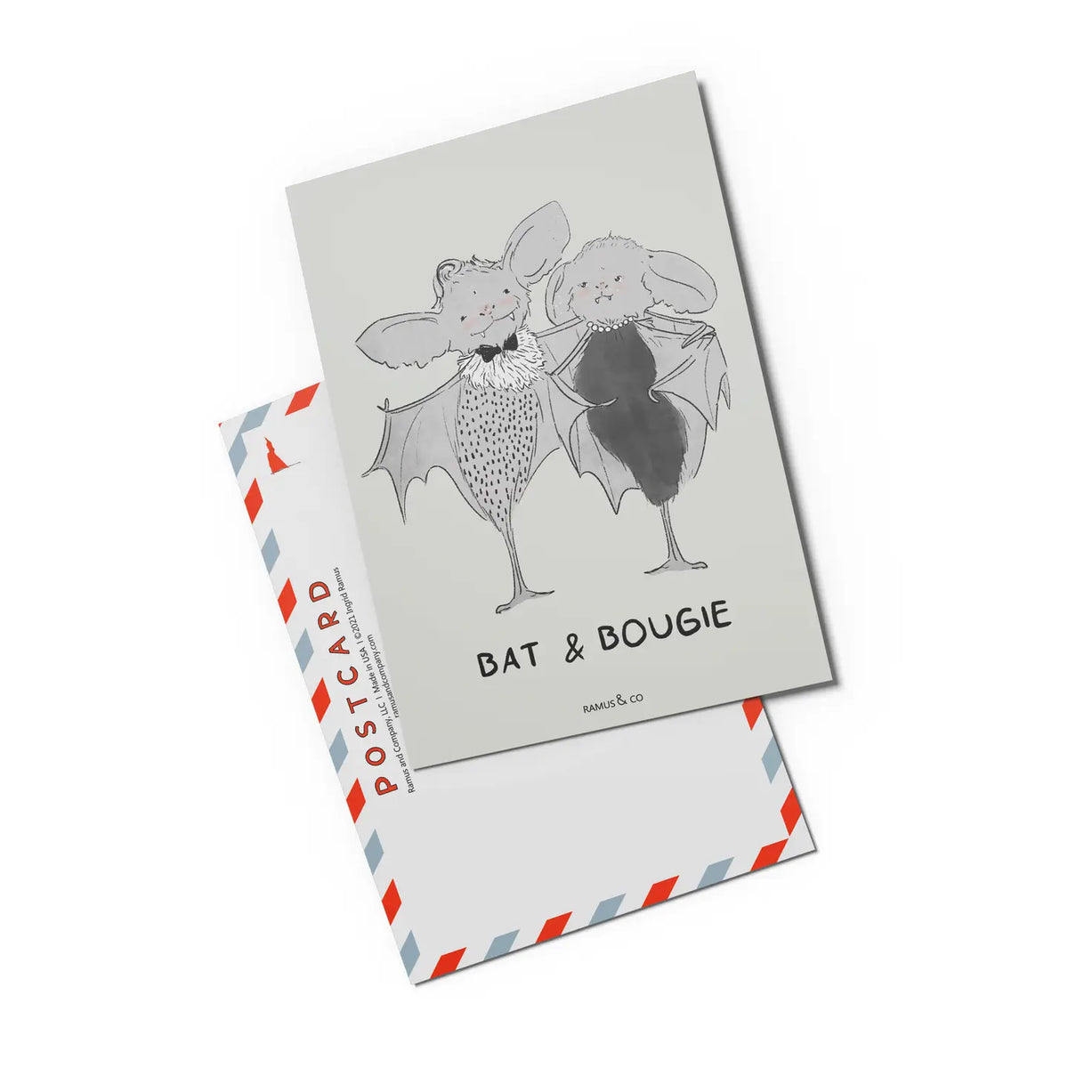 Bat & Bougie Postcard
