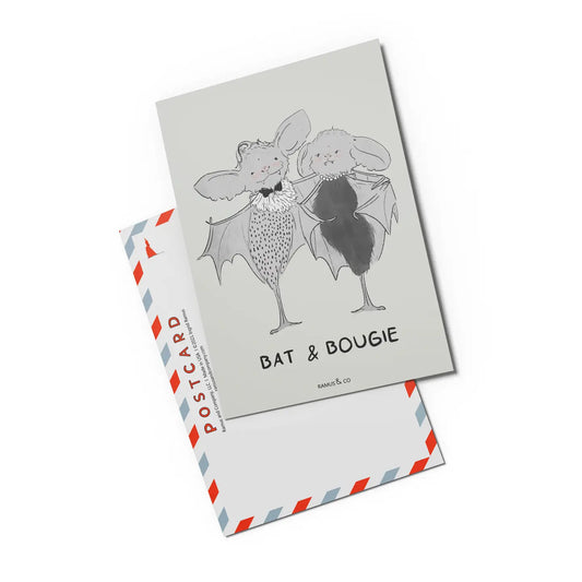 Bat & Bougie Postcard