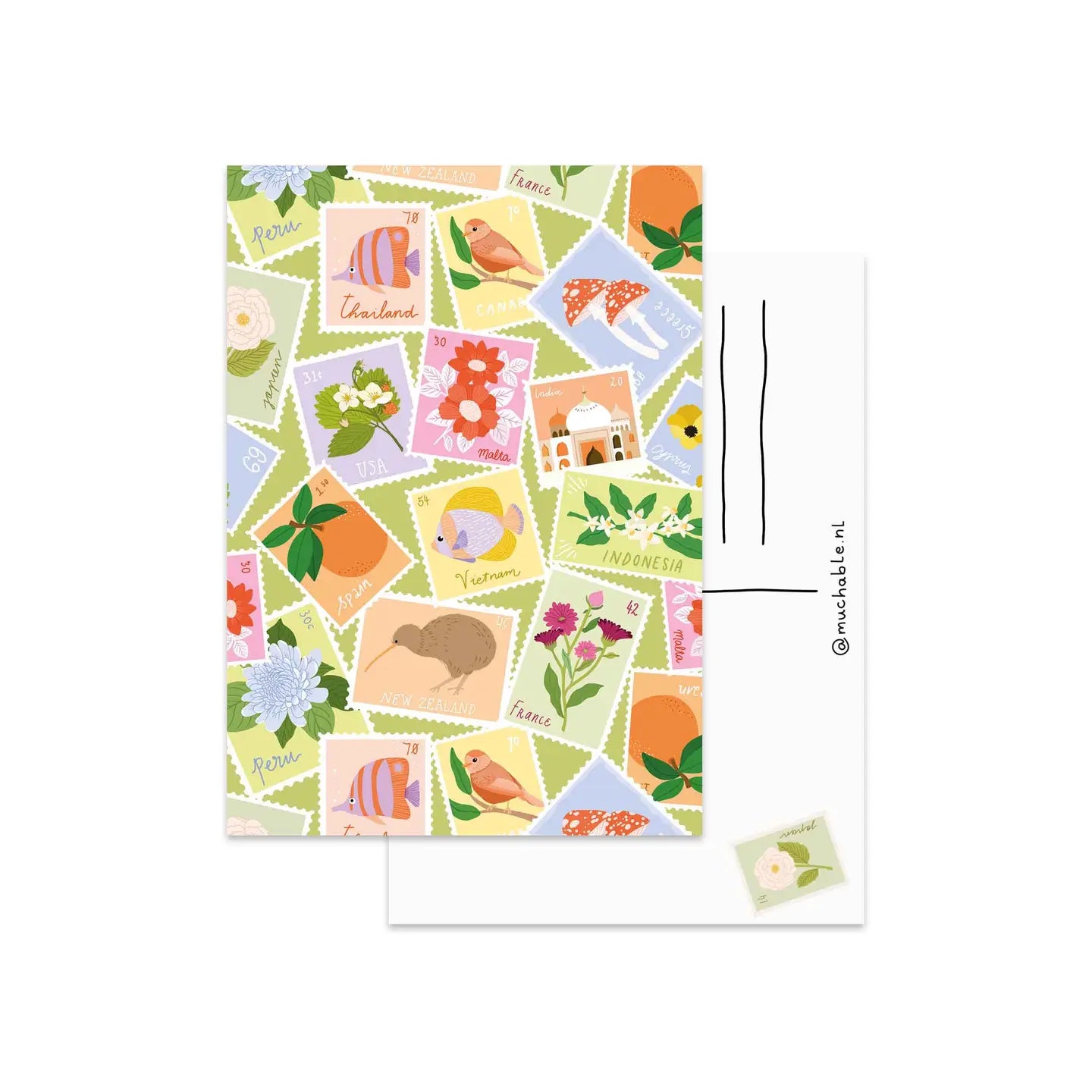 Stamp Postcard