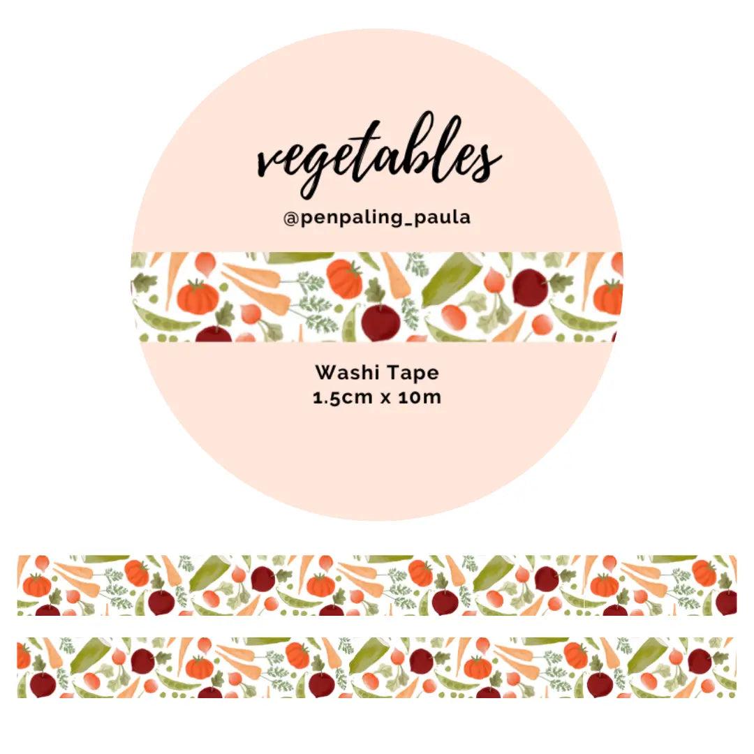 Vegetables Washi Tape