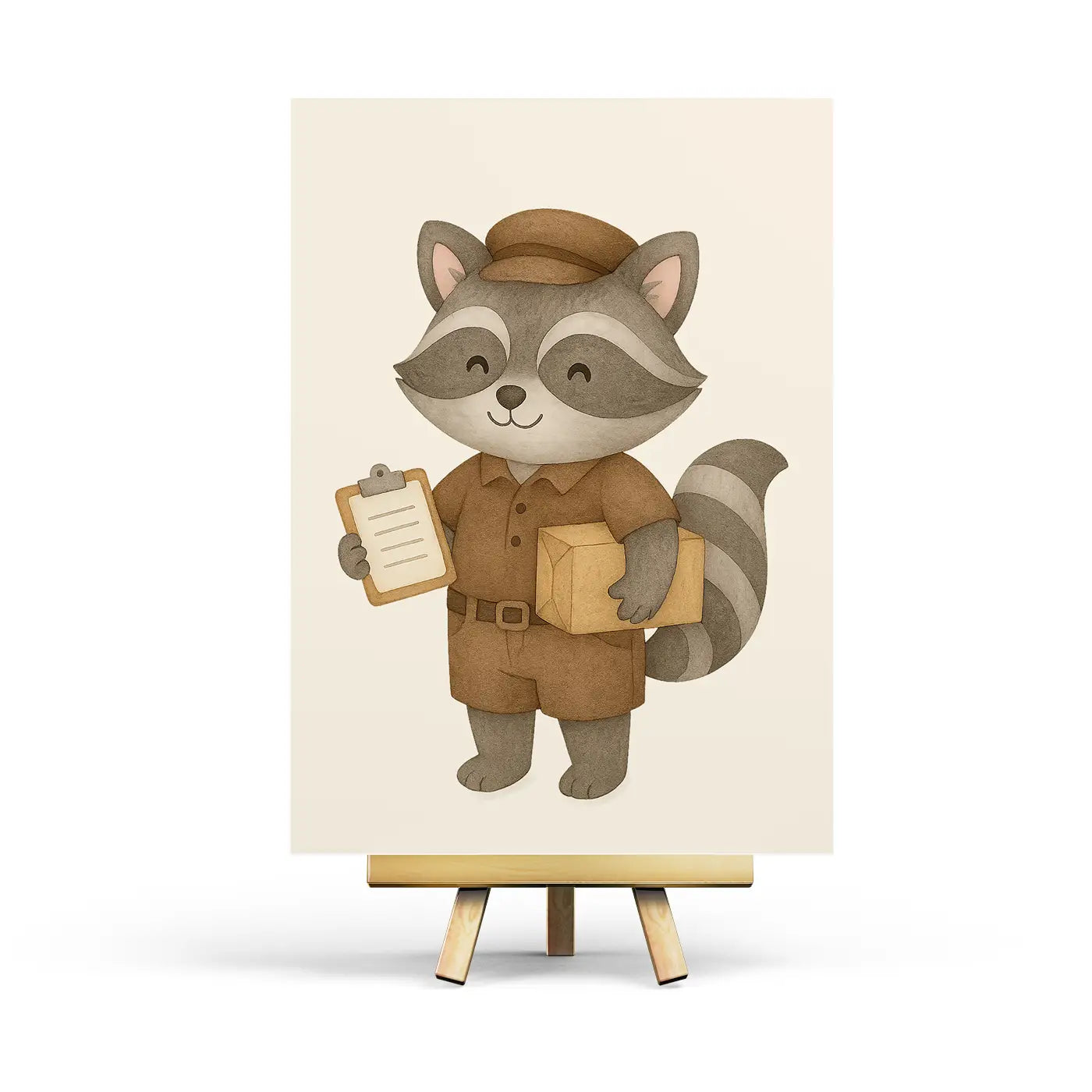 Courier Delivery Postcard