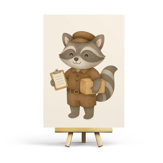 Courier Delivery Postcard