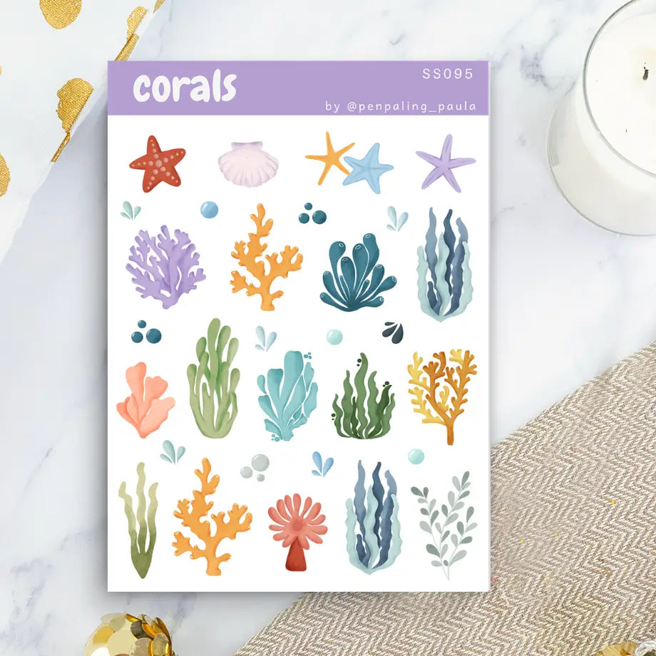 Corals Sticker Sheet
