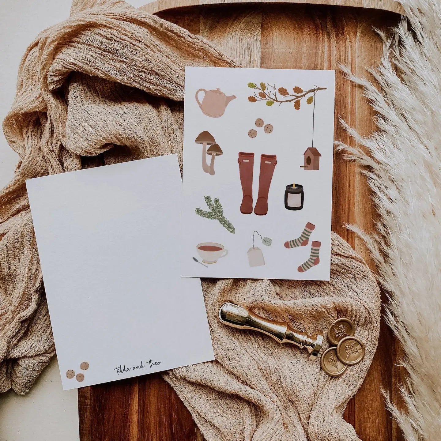 Autumn Essentials Postcard