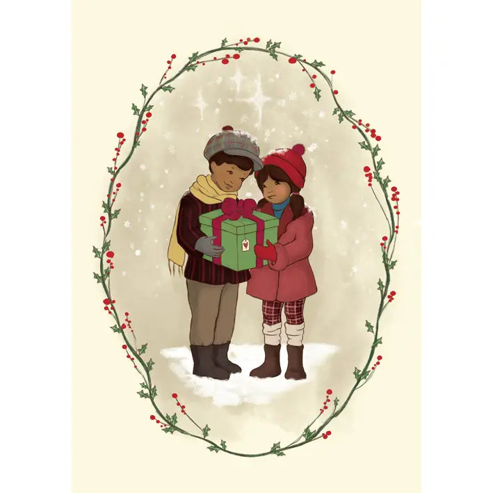 Belle & Boo Postcard "The Present"