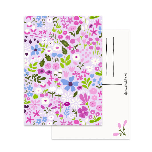 Small Flowers Postcard