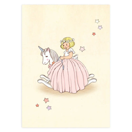 Belle & Boo Postcard "Unicorn Rocker"