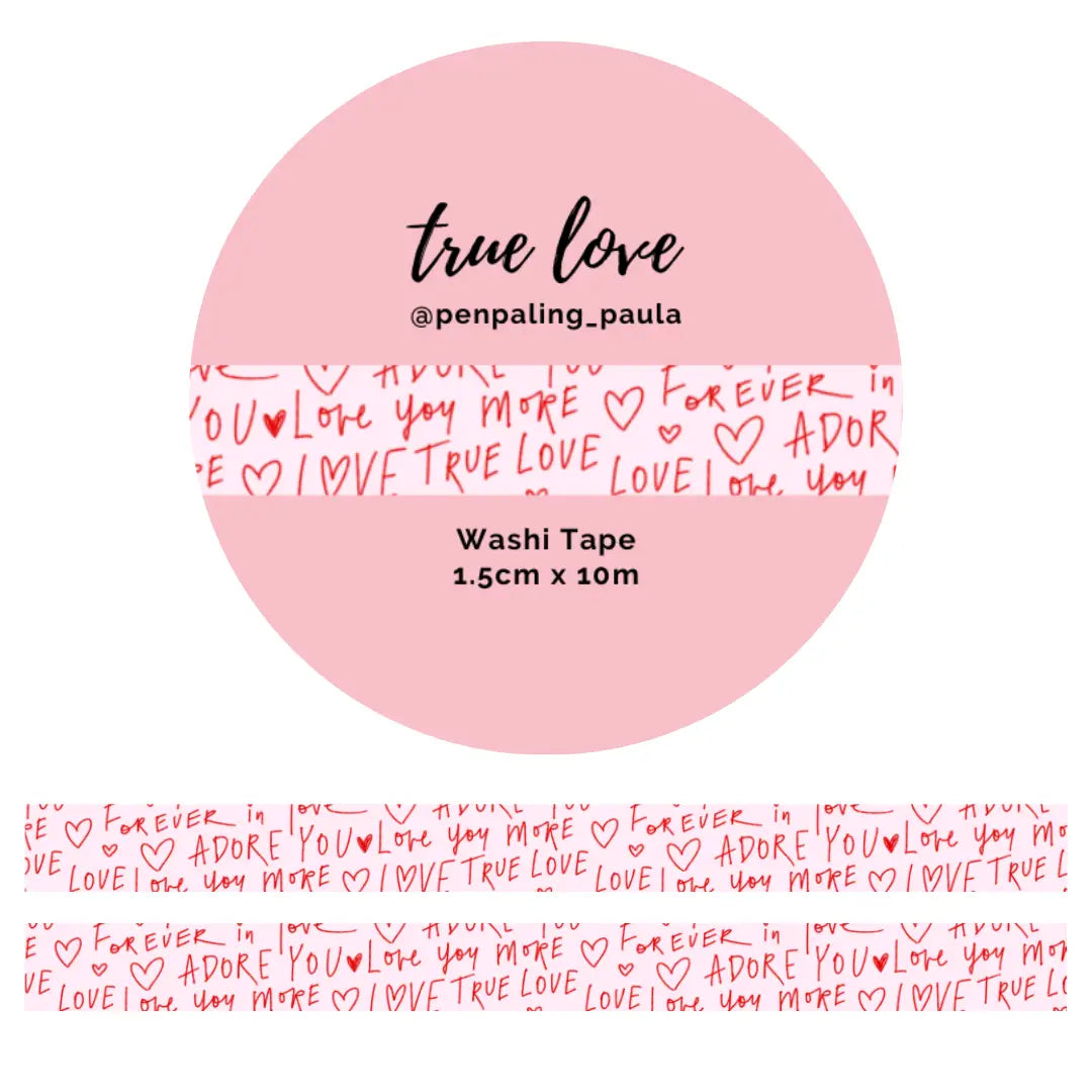 True Love Washi Tape