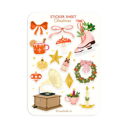 Cute Christmas Things Sticker Sheet