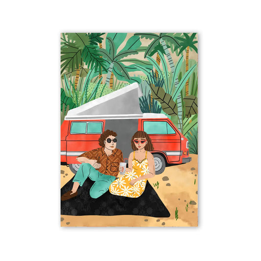 Camper Date Postcard