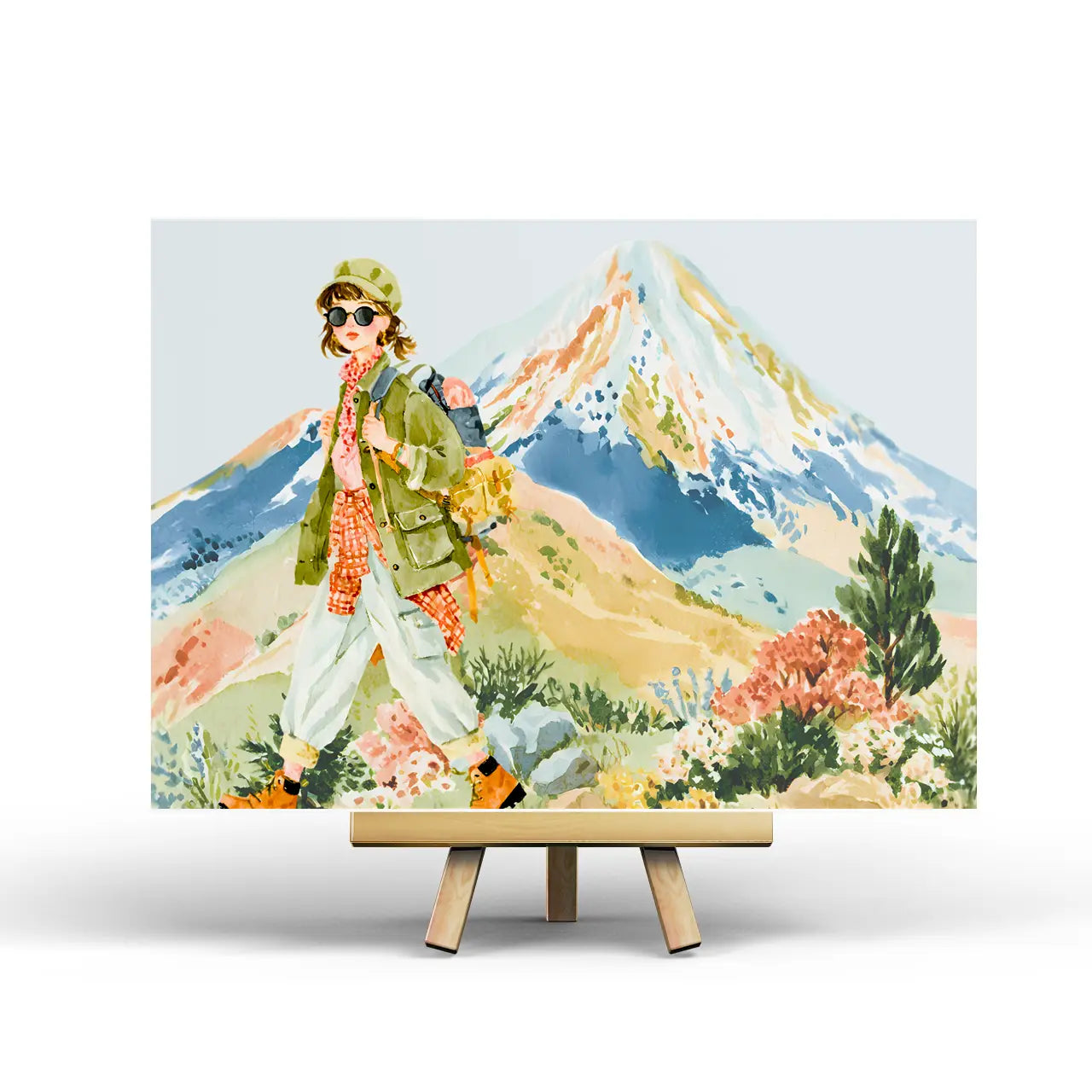 Hiking Postcard