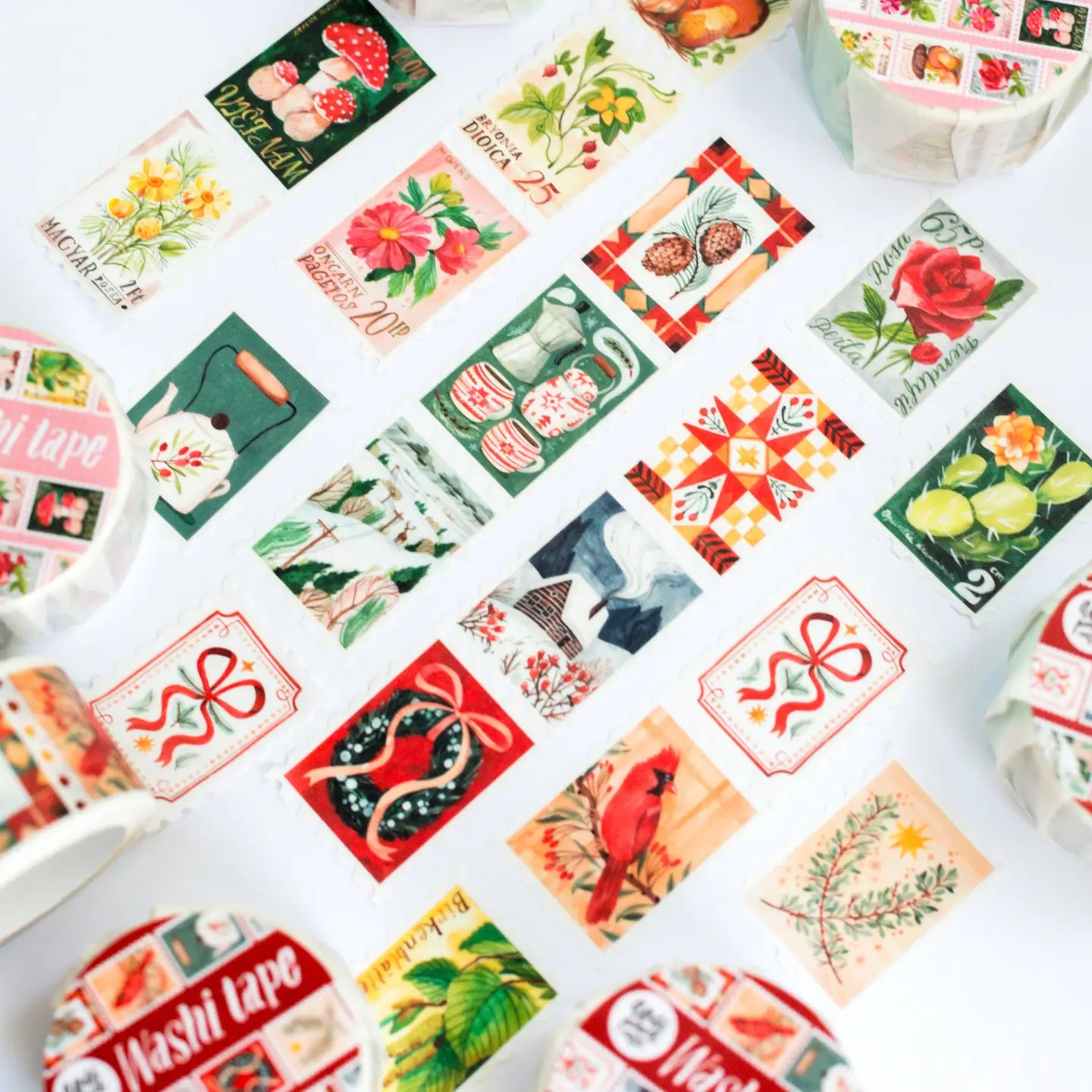 Christmas Stamps Washi Tape